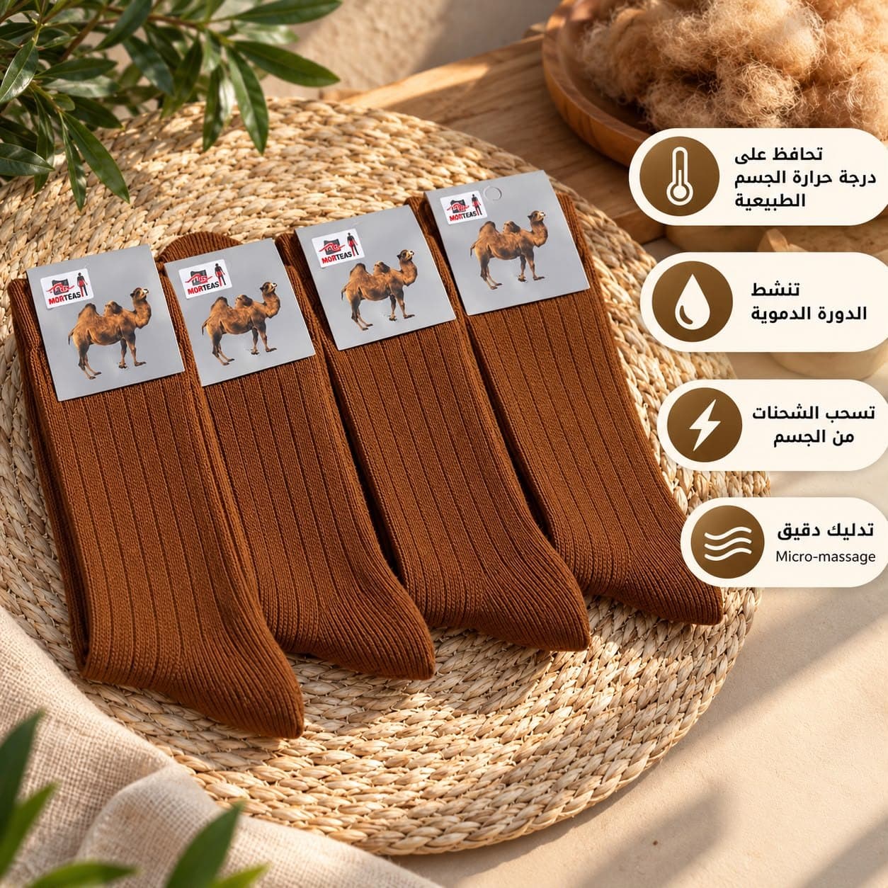 جوارب وبر الجمل للنساء والرجال
